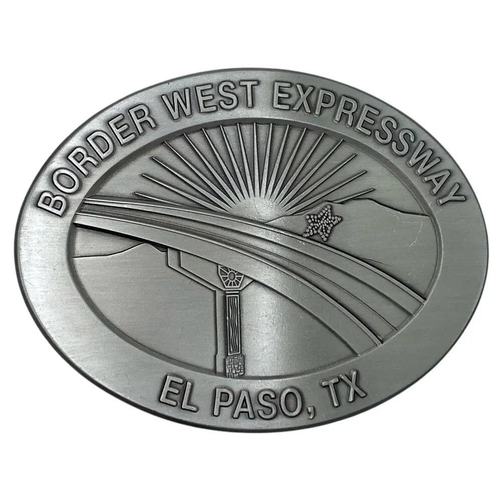 El Paso Border West Expressway Commemorative Belt Buckle